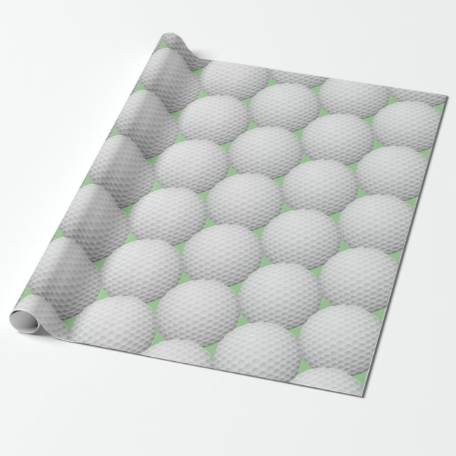 Papier Cadeau Balls de golf Résumé Design Enveloppement Papier R (Déroulé)