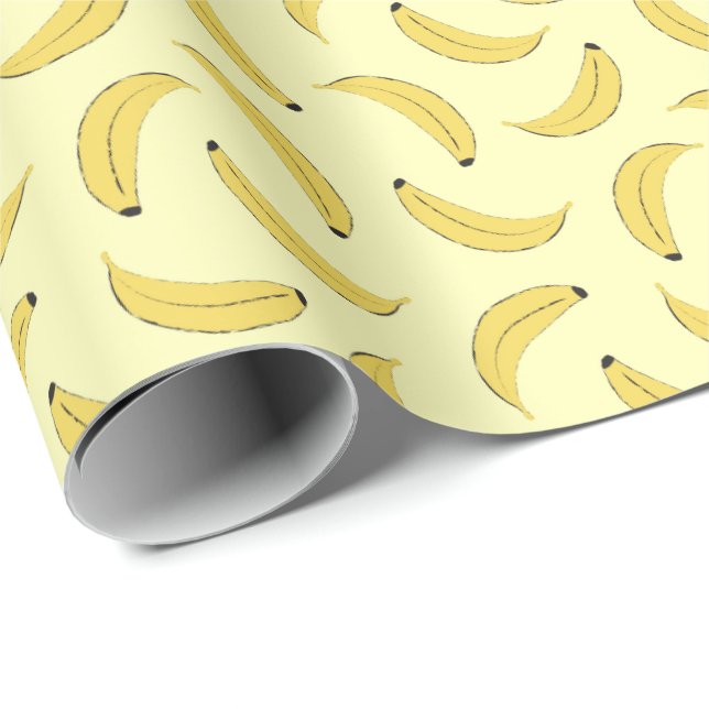 Papier Cadeau Bananes (Coin rond)