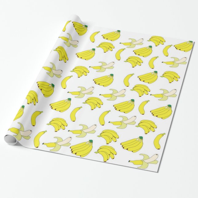 Papier Cadeau Bananes sur bananes (Déroulé)