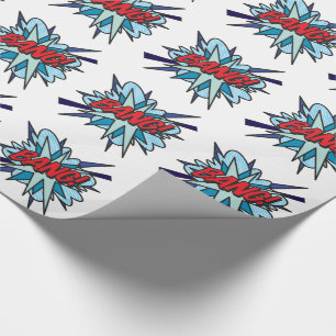 Papier Cadeau Bande dessinée Pop Art BANG