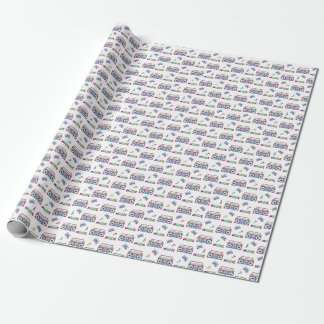 Papier Cadeau Bande enregistreuse rétro sans couture