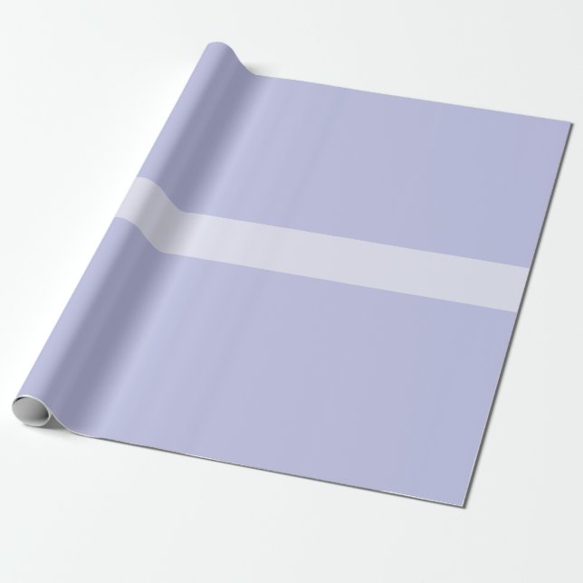 Papier Cadeau Bande médiane Pratiquement Solide Lavande Minimale (Déroulé)