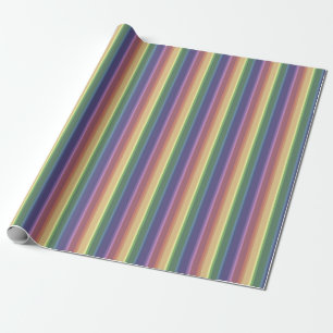 Papier Cadeau Bandes arc-en-ciel coupées