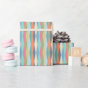 Papier Cadeau Bandes colorées.