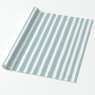 Papier Cadeau Bandes de menthe Nautique