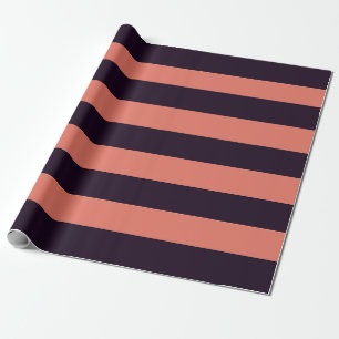 Papier Cadeau Bandes de tonalité Cool noir et orange