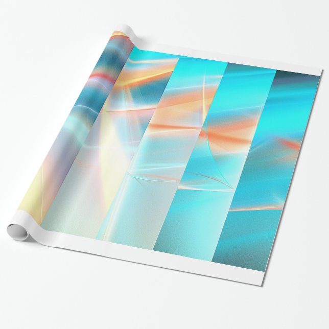 Papier Cadeau Bandes du coucher du soleil (Déroulé)