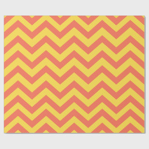 Papier Cadeau Bandes orange