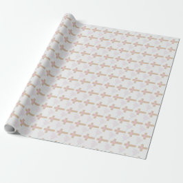 Papier Cadeau Baptême Baby Girl Pink - Papier à envelopper