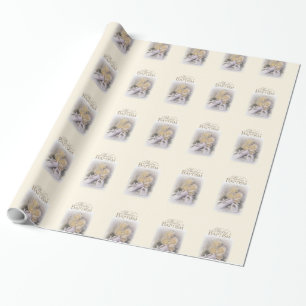 Papier Cadeau Baptême de bébé Neutre, Nom personnalisable, Liam