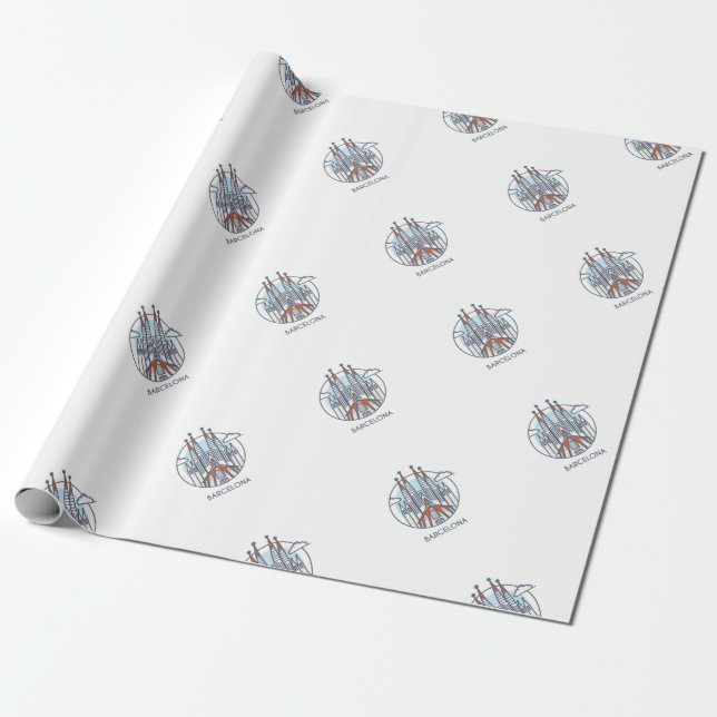 Papier Cadeau Barcelone (Déroulé)
