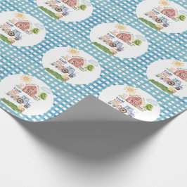 Papier Cadeau Barnyard Fun 1st Birthday