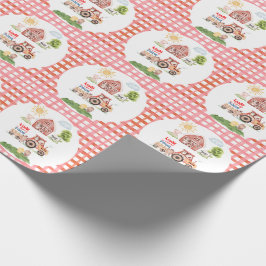 Papier Cadeau Barnyard Fun Any Age Birthday