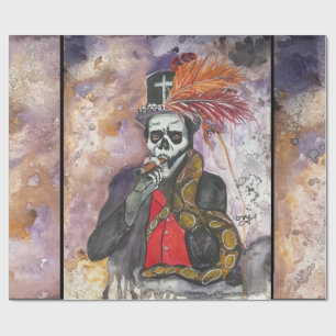 Papier Cadeau Baron Samedi Enveloppement Papier