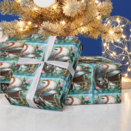 Papier Cadeau Baseball Christmas themed 