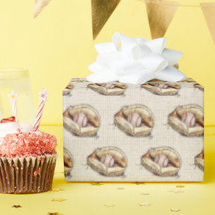 Papier Cadeau Baseball En Glove Anniversaire