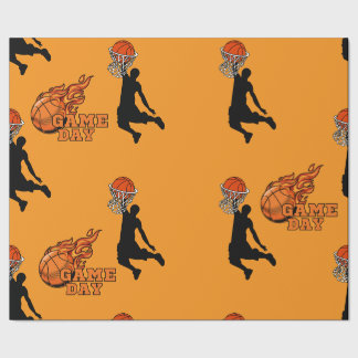 Papier Cadeau basket-ball folie enfants