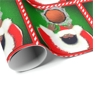 Papier Cadeau Basket-ball Noël cadeau de vacances