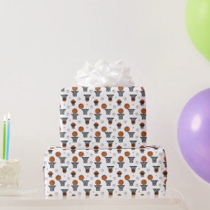 Papier Cadeau Basketball Pattern