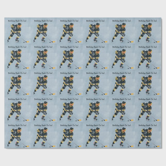 Papier Cadeau Bassin Anniversaire Sur Glace (Plat)