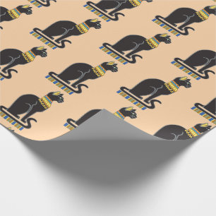 Papier Cadeau Bastet ou Bast. Déesse égyptienne antique