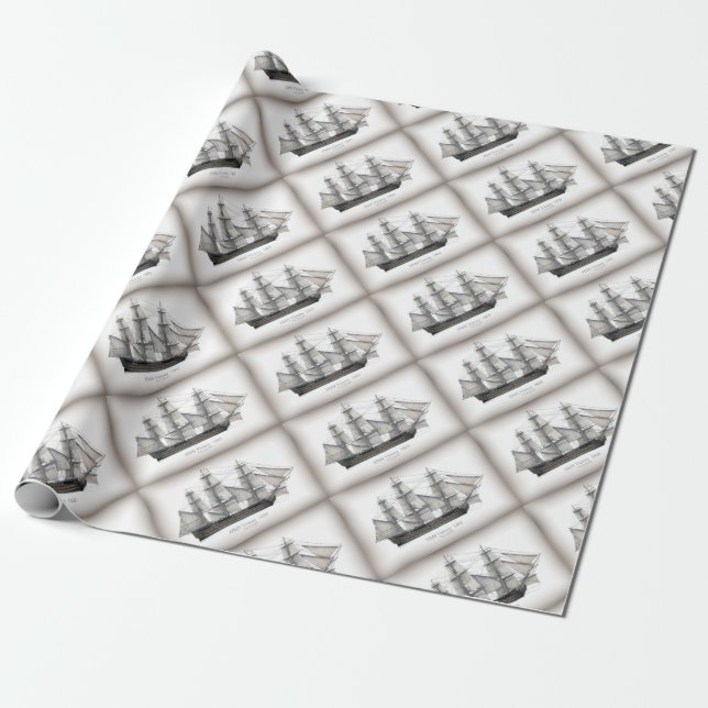 Papier Cadeau Bateau 1805 de victoire (Déroulé)