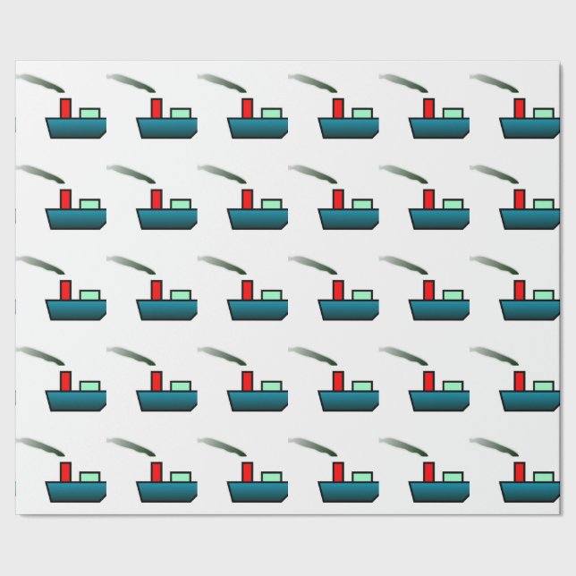 Papier Cadeau Bateau de jouet (Couture)