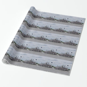 Papier Cadeau Bateau la Nouvelle-Orléans du fleuve Mississippi