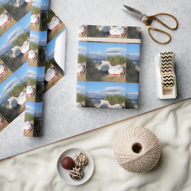 PAPIER CADEAU BATEAUX (Artisanat)