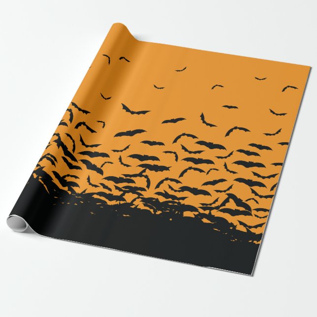 Papier Cadeau Bats (Déroulé)