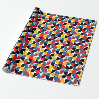Papier Cadeau Bauhaus Style Art Géométrique Rétro