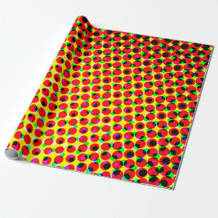 Papier Cadeau BD vintage coloré demi-teint backabstraite
