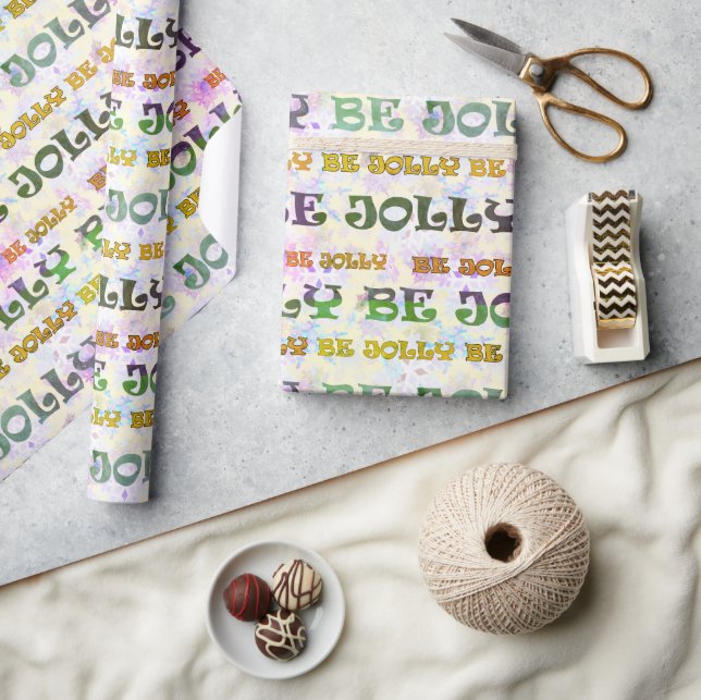 Papier Cadeau Be Jolly Wrapper Paper (Artisanat)