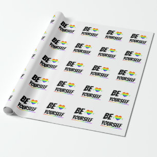 Papier Cadeau Be yourself LGBTQ+ Pride