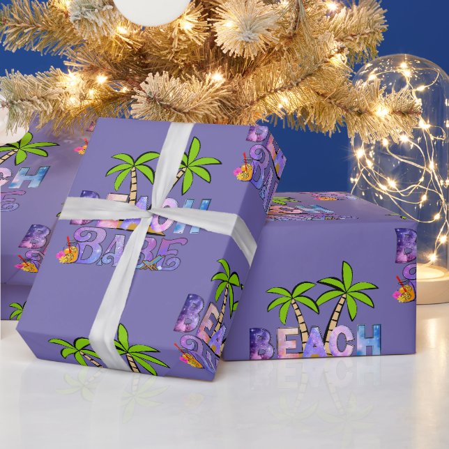Papier Cadeau Beach Babe (Vacances)