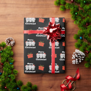 Papier Cadeau Bear Christmas Animals