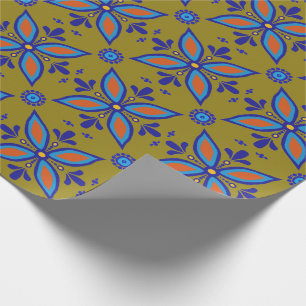 Papier Cadeau Beau Carrelage Boho Talavera