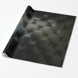 Papier Cadeau Beau cuir noir romantique