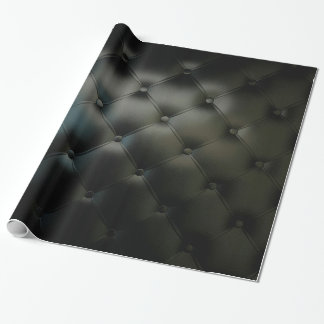 Papier Cadeau Beau cuir noir romantique
