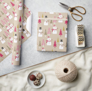 PAPIER CADEAU BEAU HIVER WOODLAND CHRISTMAS