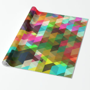 Papier Cadeau Beau Motif géométrique Abstrait