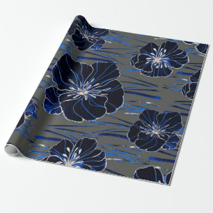 Papier Cadeau Beau motif transparent avec aquarelle stylisée