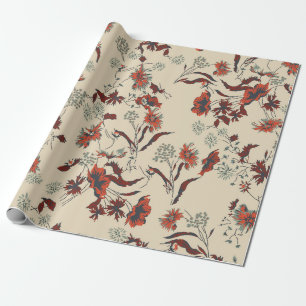 Papier Cadeau Beau motif vintage Floral dans la variété