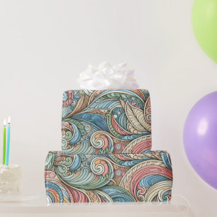 Papier Cadeau Beau pastel abstrait nature Anniversaire de enfant