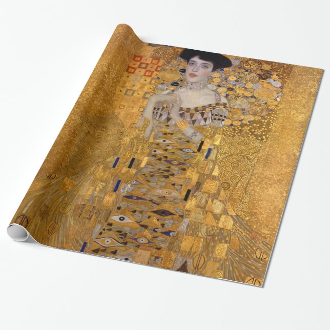 Papier Cadeau Beau portrait d'une dame par Gustav Klimt, Déco (Déroulé)