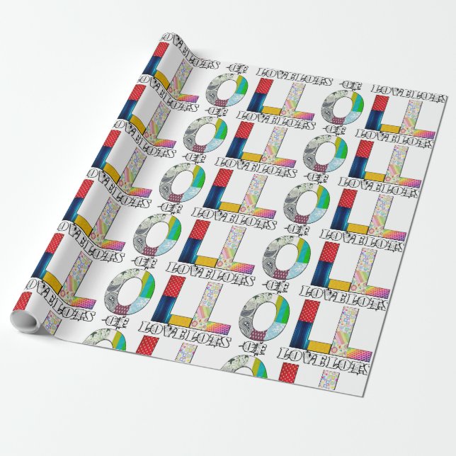 Papier Cadeau Beaucoup de papier d'enveloppement d'amour (Déroulé)
