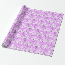 Beauté : Lavender Line Art Cadeau Rouleau