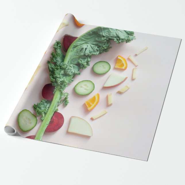 Papier Cadeau Beaux fruits (Déroulé)