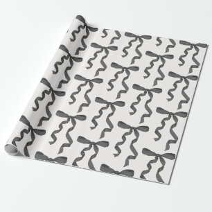 Papier Cadeau Bébé Arc Noir ou Baby Shower, Fête d'anniversaire