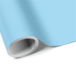 Papier Cadeau Bébé bleu Classy Monochromatique